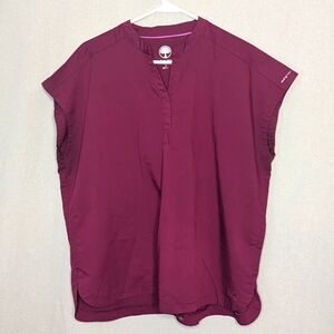 Healing Hands Burgundy Top
